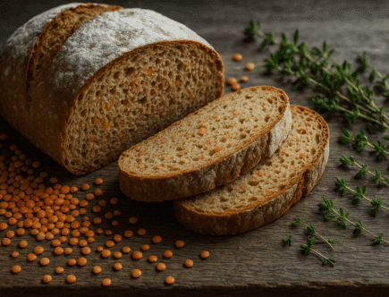 pain lentilles corail