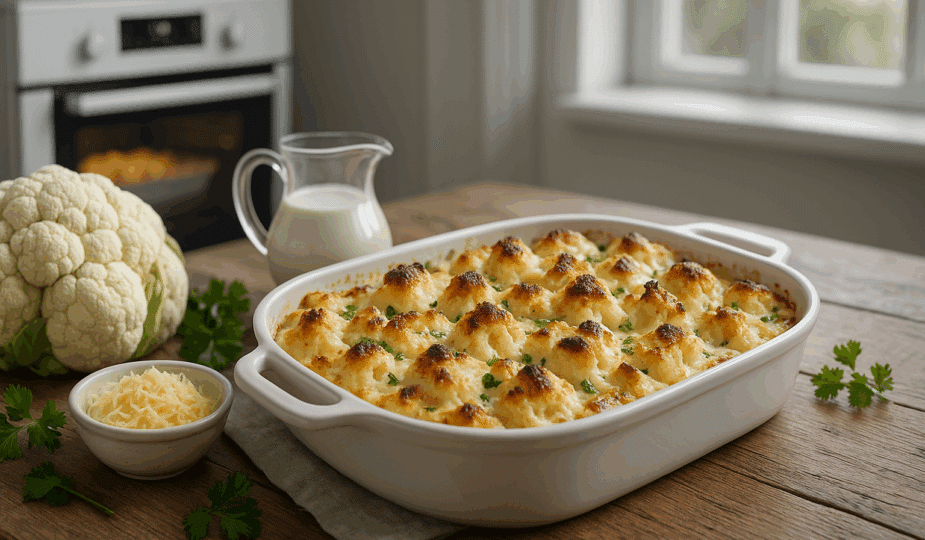 recette du gratin au chou-fleur